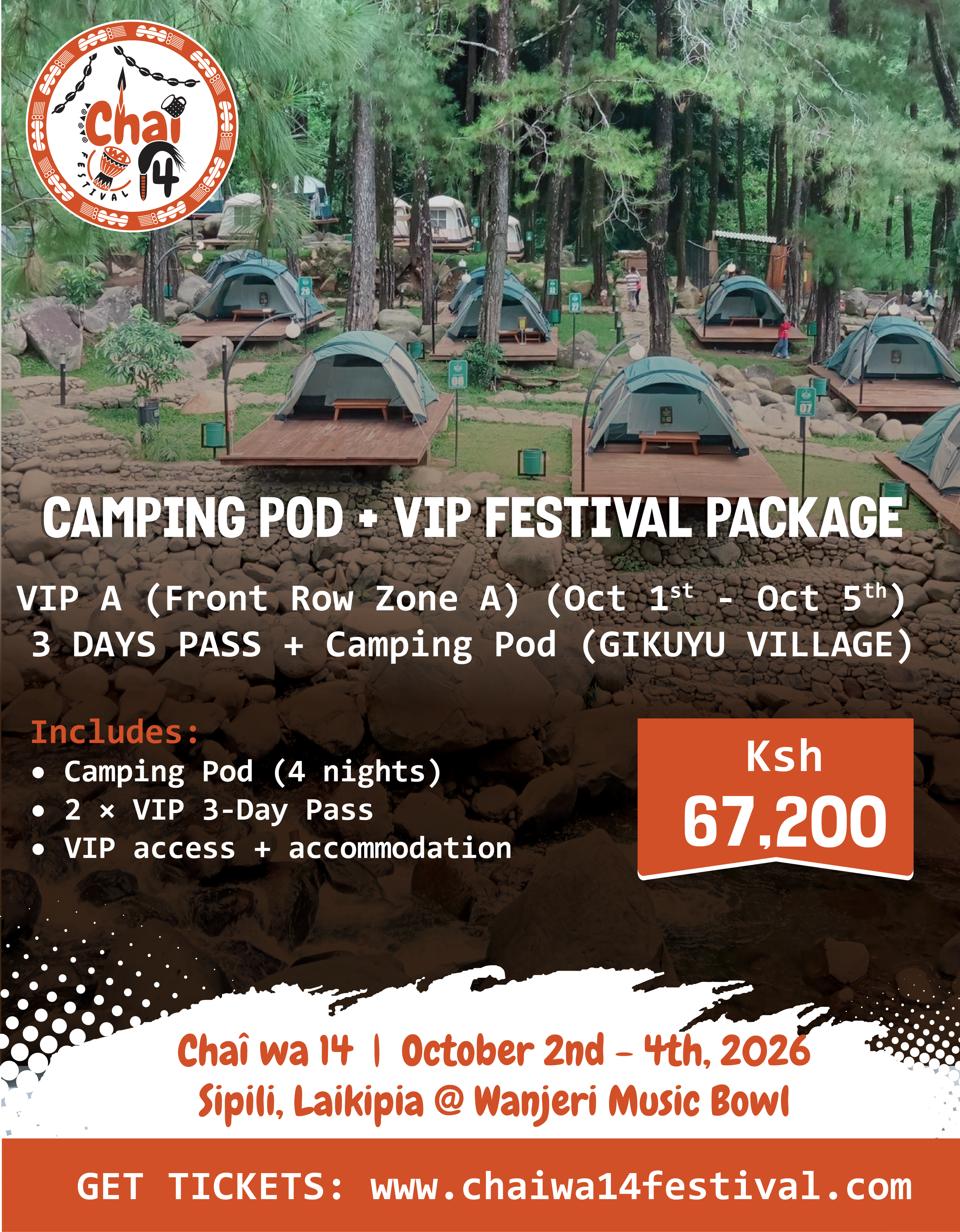 CHAI WA 14 FESTIVAL 2026  VIP , VVIP ,ACCOMODATION PACKAGE & GROUP TICKETS